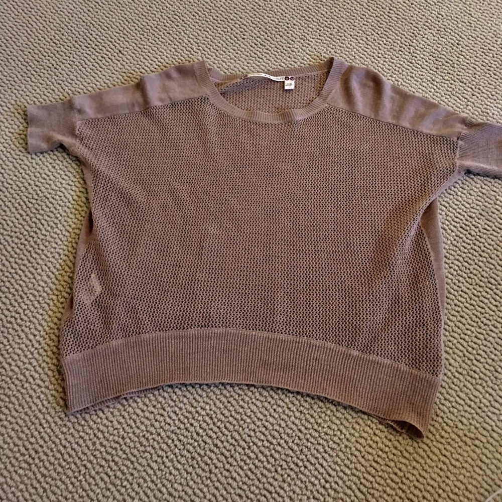 Tan Knit Top